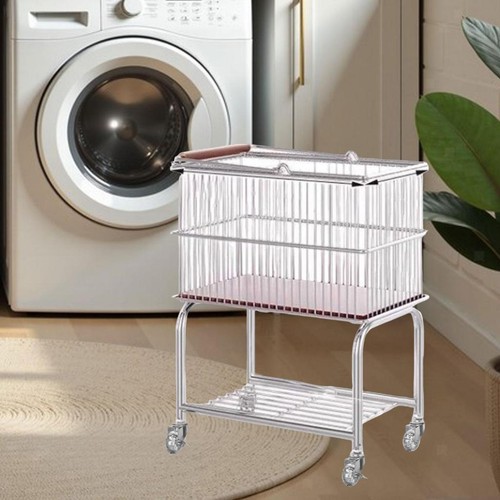 Rolling laundry cart - laundry, with