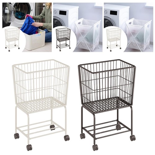 Rolling laundry cart organizer - rolling,