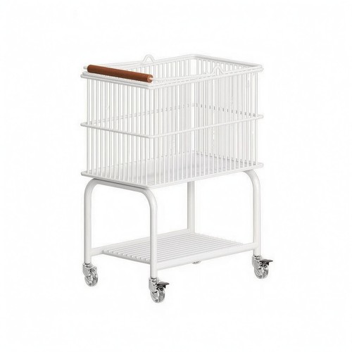 Laundry storage trolley wooden - laundry,