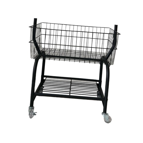 Rolling laundry cart with - laundry,