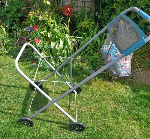 Laundry basket trolley - basket, on