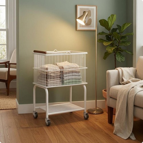 Laundry storage trolley caster - trolley,