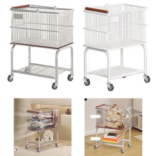 Laundry cart with wheels