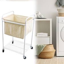 Laundry Trolley with Shelf