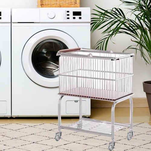 Rolling laundry cart - cart, with
