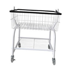 Rolling Wire Laundry Cart