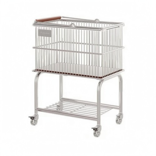 Laundry storage trolley wooden - storage,