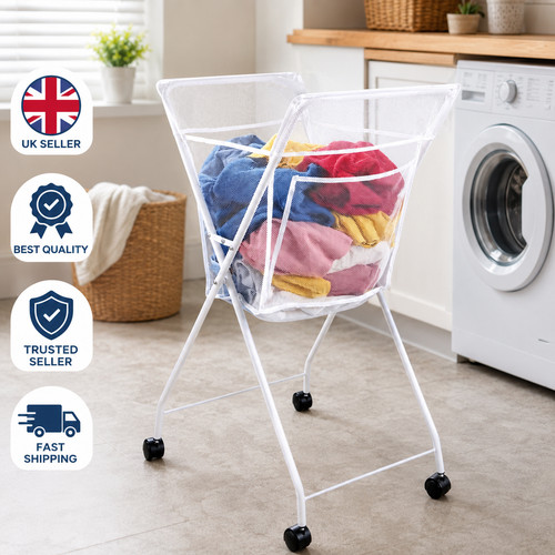 Laundry trolley foldable - trolley,